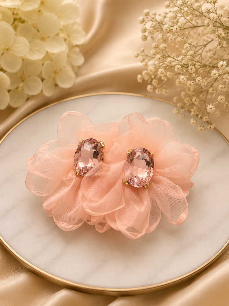 Mesh Flower Earrings (4 colors)