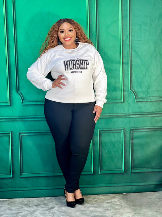 Black Superwoman Pants Plus