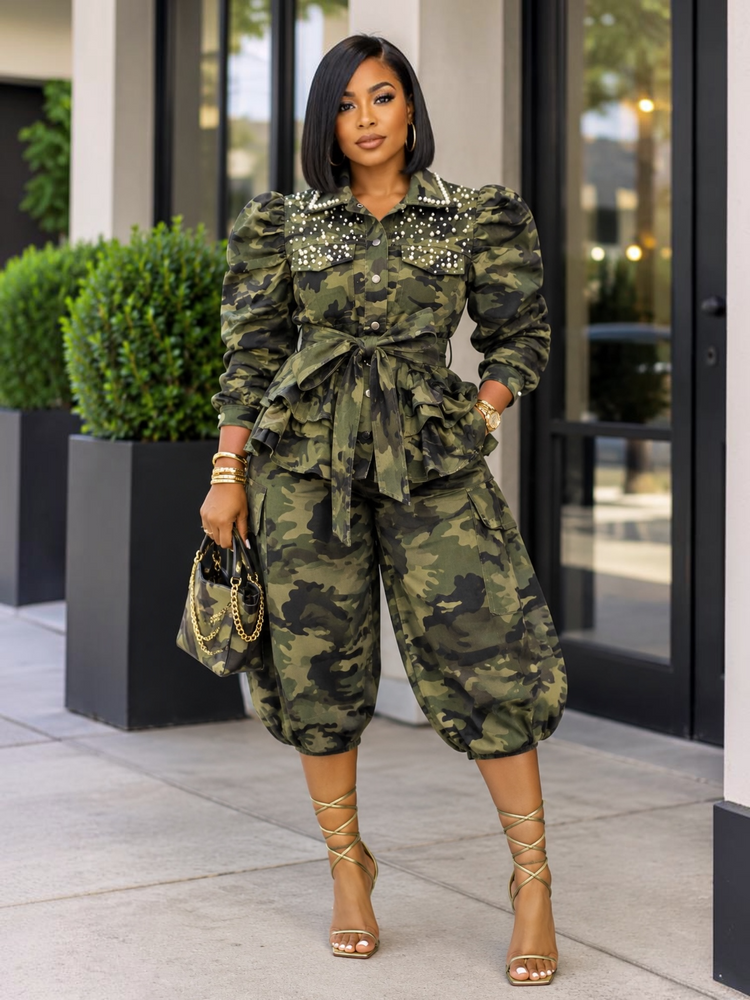 Pearl Stone Peplum Top