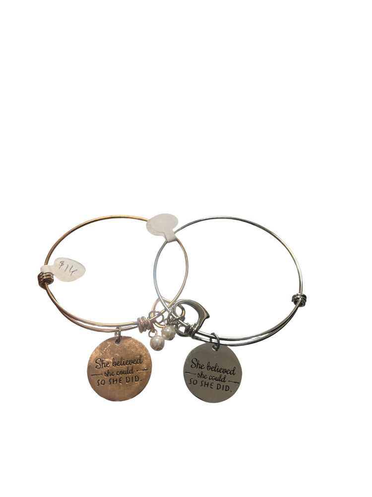She Believed She Could So She Did Bracelet (2 colors)