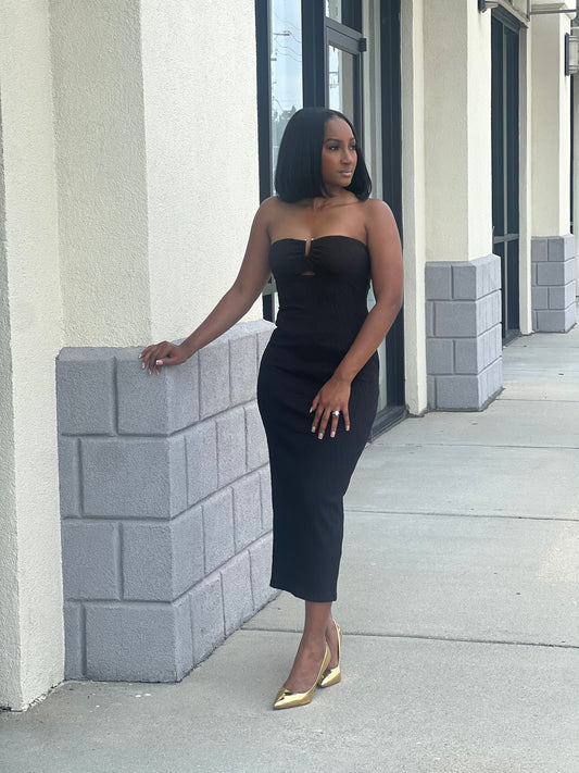 Black Midi Dress