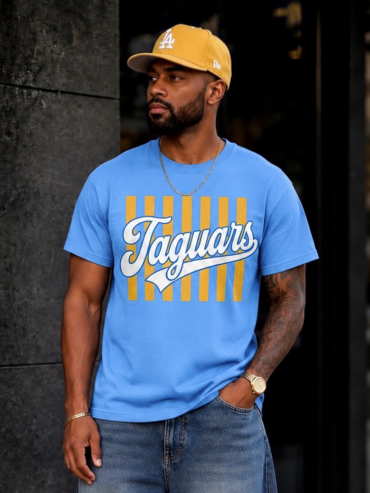 Jaguars Tee Shirt-Columbia Blue