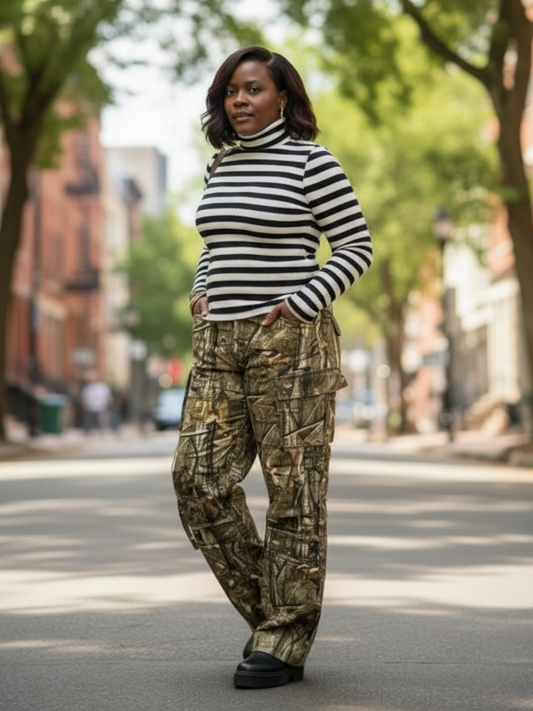 Aged Camouflage Cargo Pants