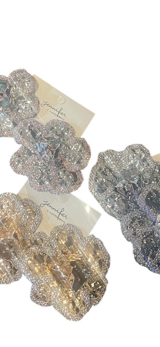 Large Elegant Flower Earrings (3 colors)