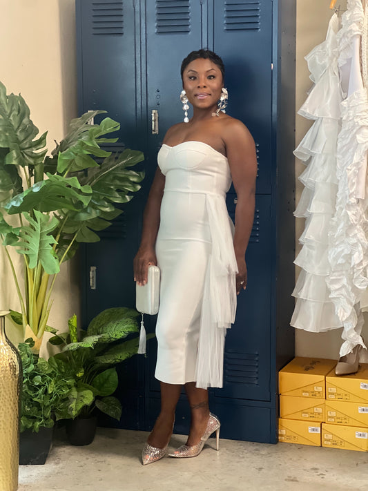 Seaux In Love White Bandage Dress