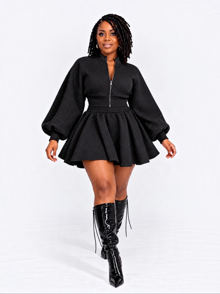 Only Quilted Set-Black