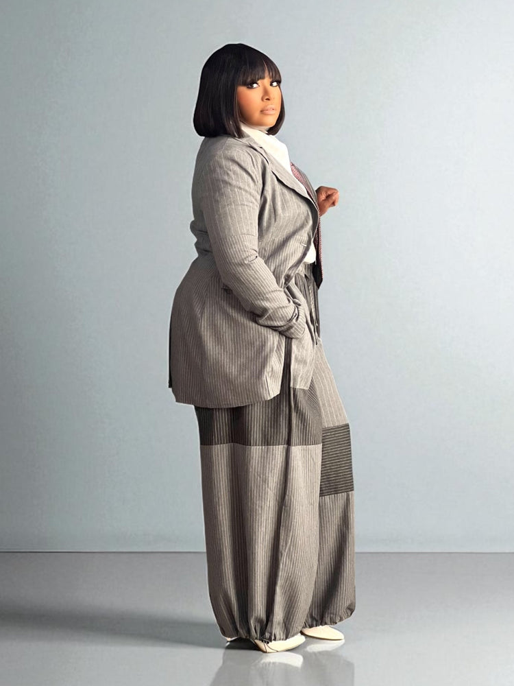 Soft Plaid Jogger Suit Set