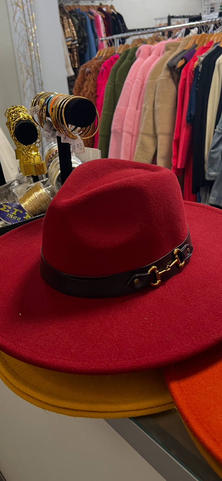 Burgundy Fedora