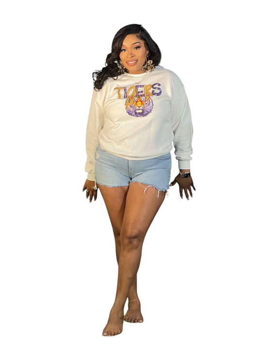 LSU Sweatshirt-White