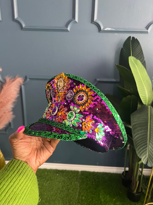 Mardi Gras Captain Hat