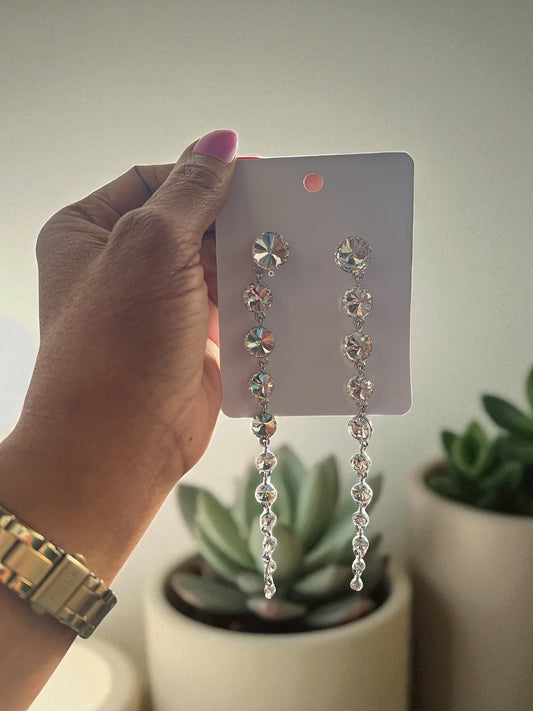 Clear Chandelier Earrings