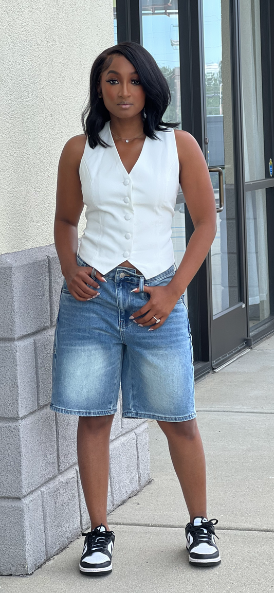 Denim Knee Jorts (Shorts)