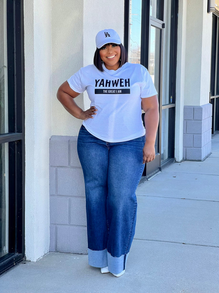 Yahweh Tee Shirt Reg/Plus-White
