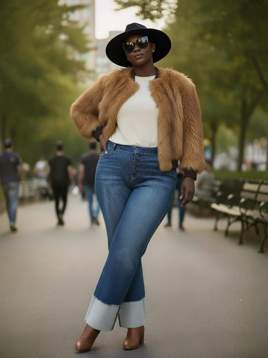 New Cuff Jeans Plus