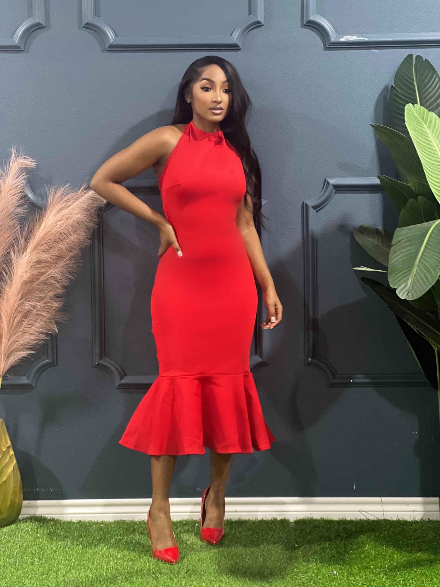Simply Love Valentine Collection Bandage Dress-Red Simply Love Valentine Collection Bandage Dress-Red