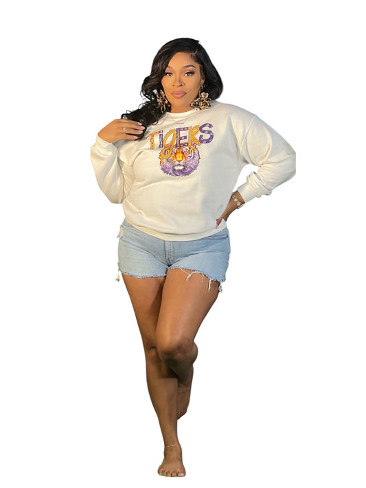 LSU Sweatshirt-White