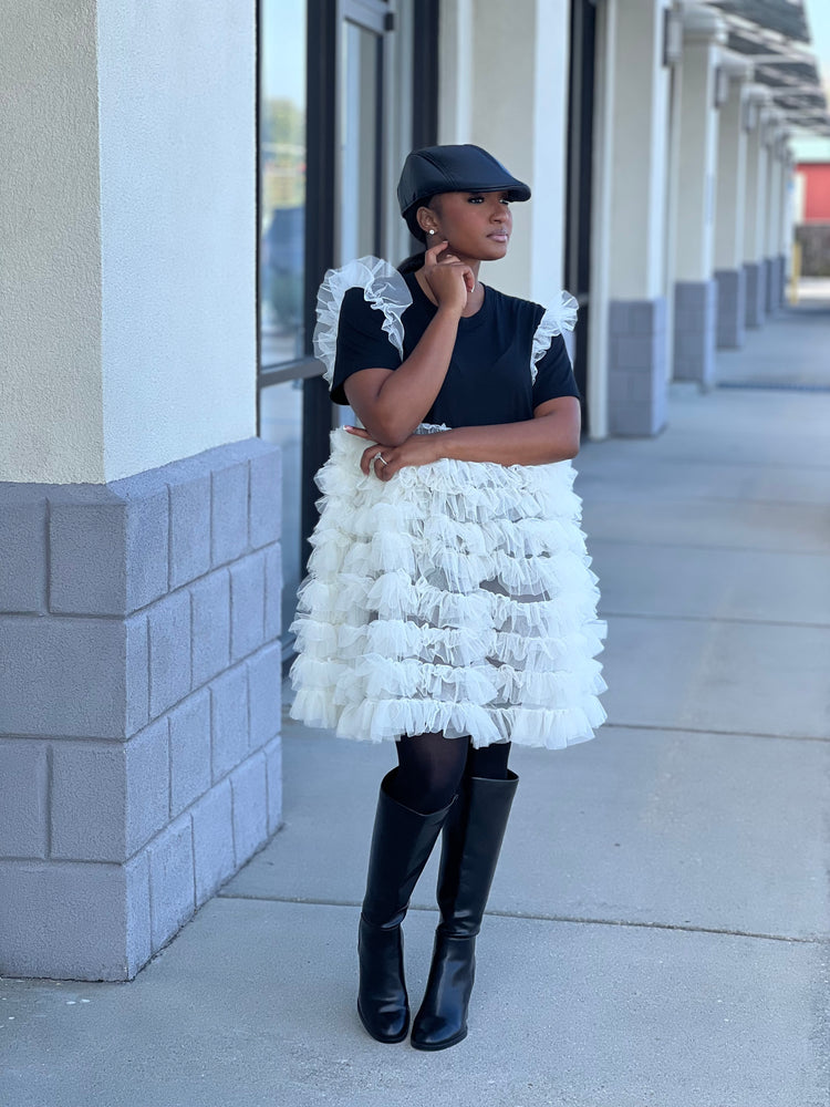 New Tulle Shirt Dress