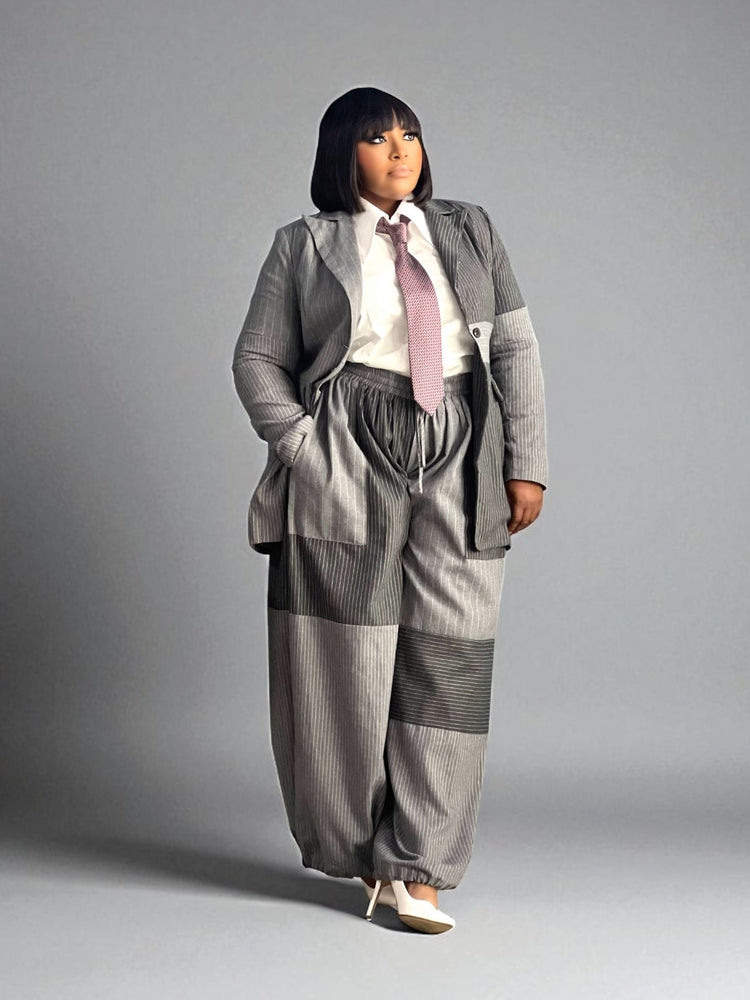 Soft Plaid Jogger Suit Set