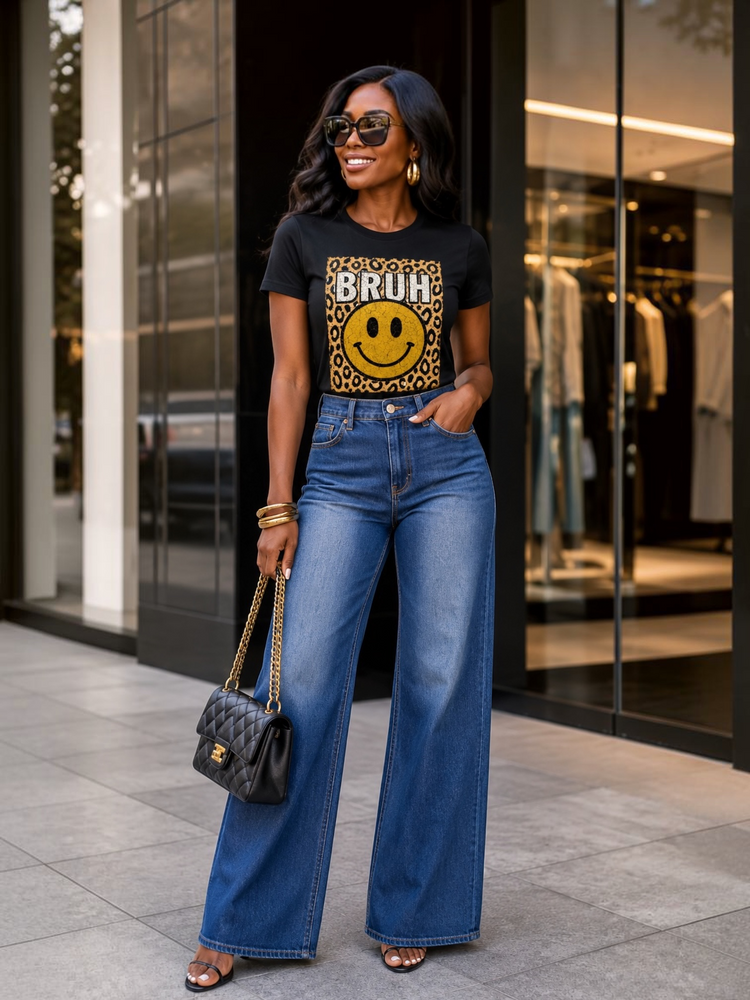 Bruh Graphic Tee Shirt