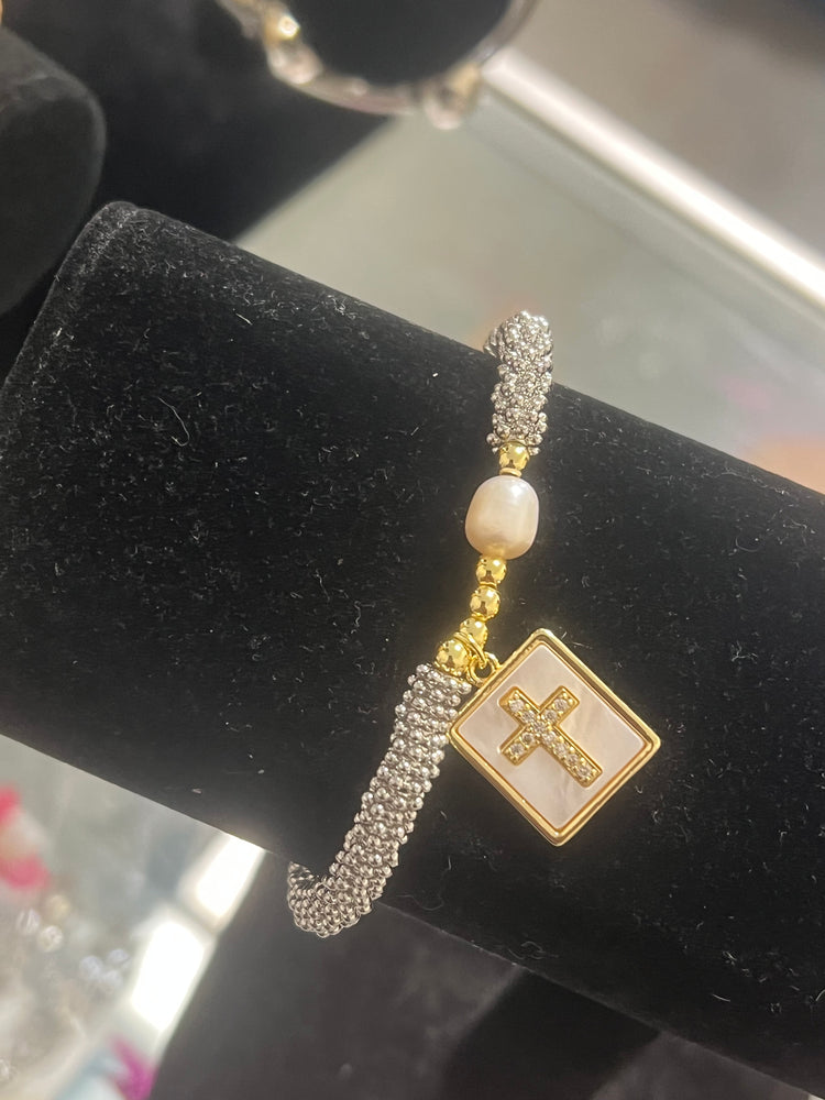Solid Cross Bracelet Alc