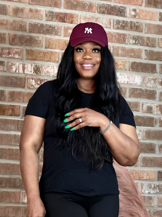 Burgundy NY Cap