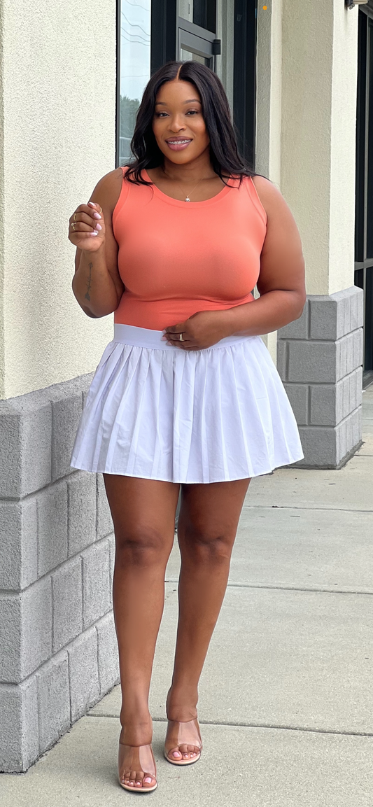 Seamless Tank Top-Peach