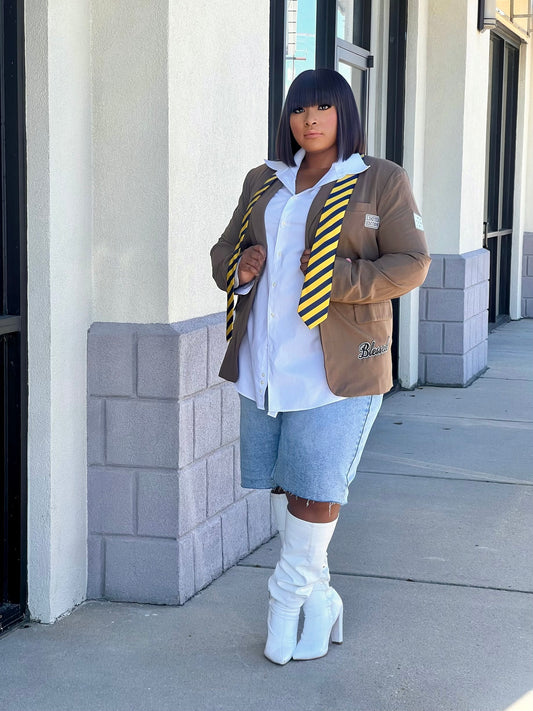 Vintage Customized Blazer (Brown)