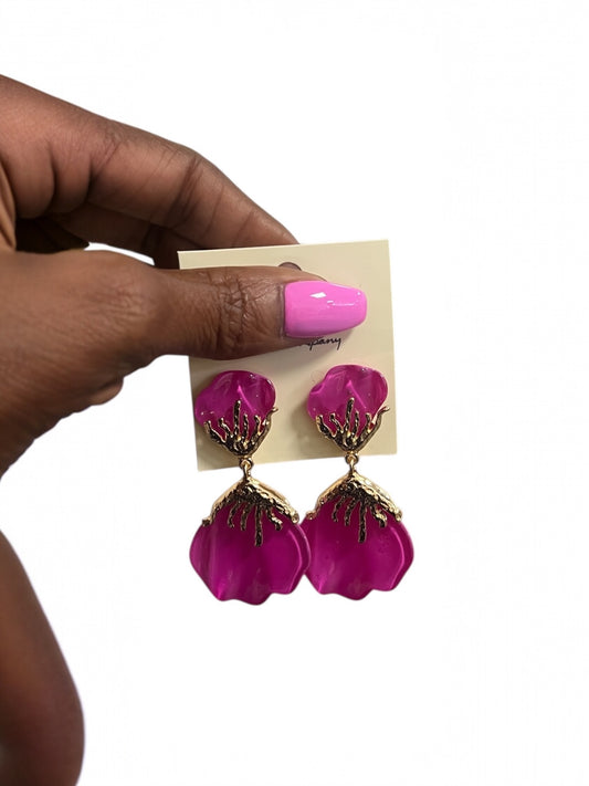 Elegant Shee Earrings-Pink