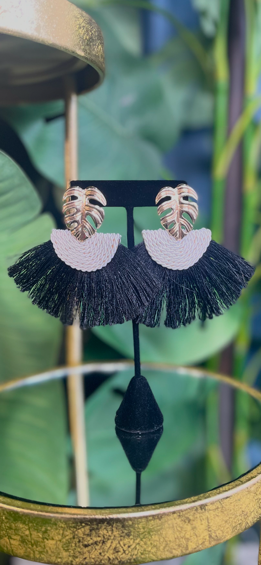 Sophisticated Black Earrings Alc