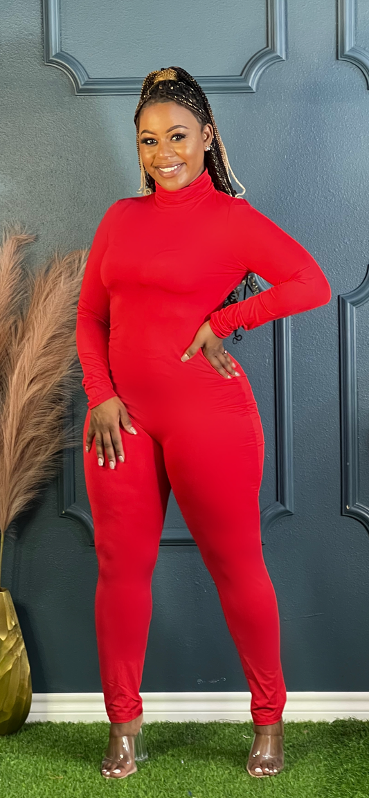 Seaux Body Jumpsuit Red (Online only)