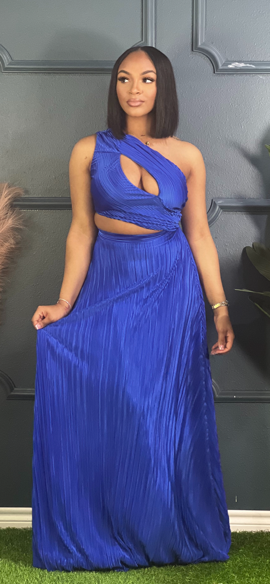Spring Vibe Maxi Dress-Royal Blue