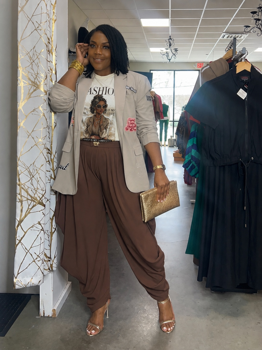 Our Fashion Show Pants-Brown