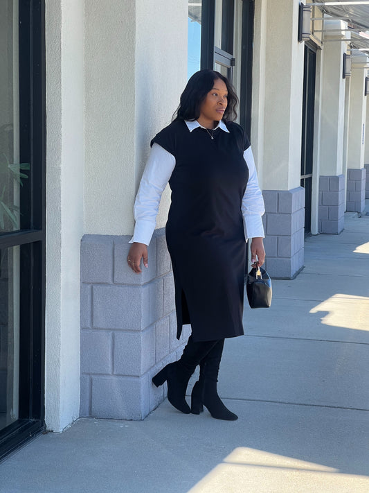 Les Comfy Dress Plus-Black