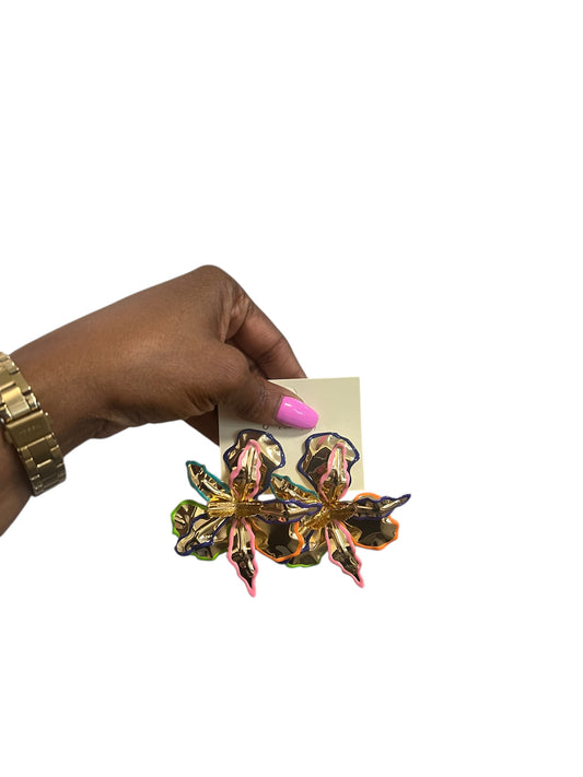 Big Colorful Flower Earrings (9 colors)
