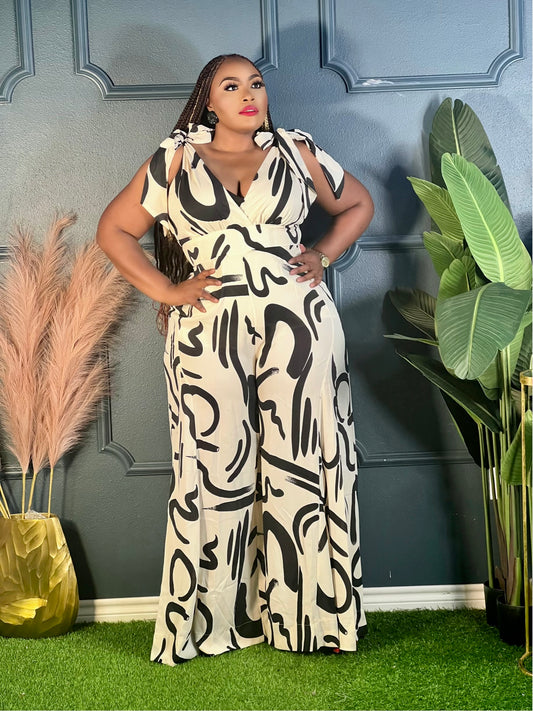 Vintage Art Jumpsuit Plus