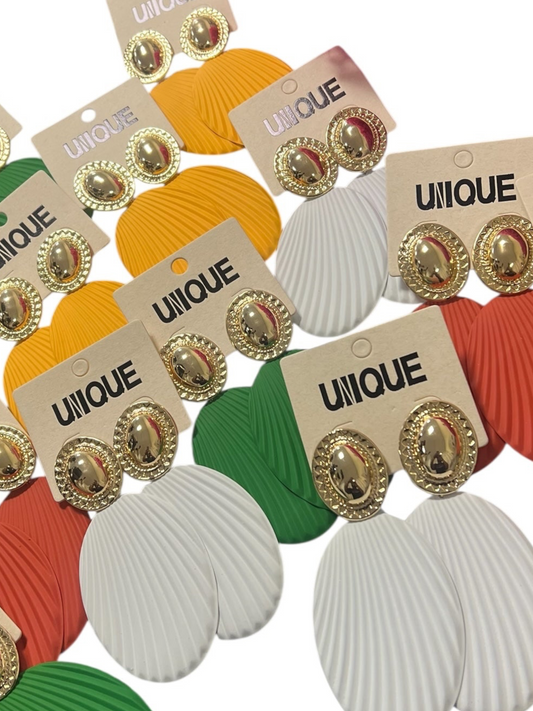Fashion Fan Earrings (4 colors)