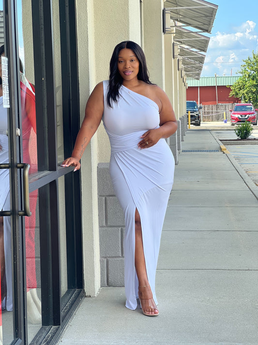 One Shoulder Maxi Dress