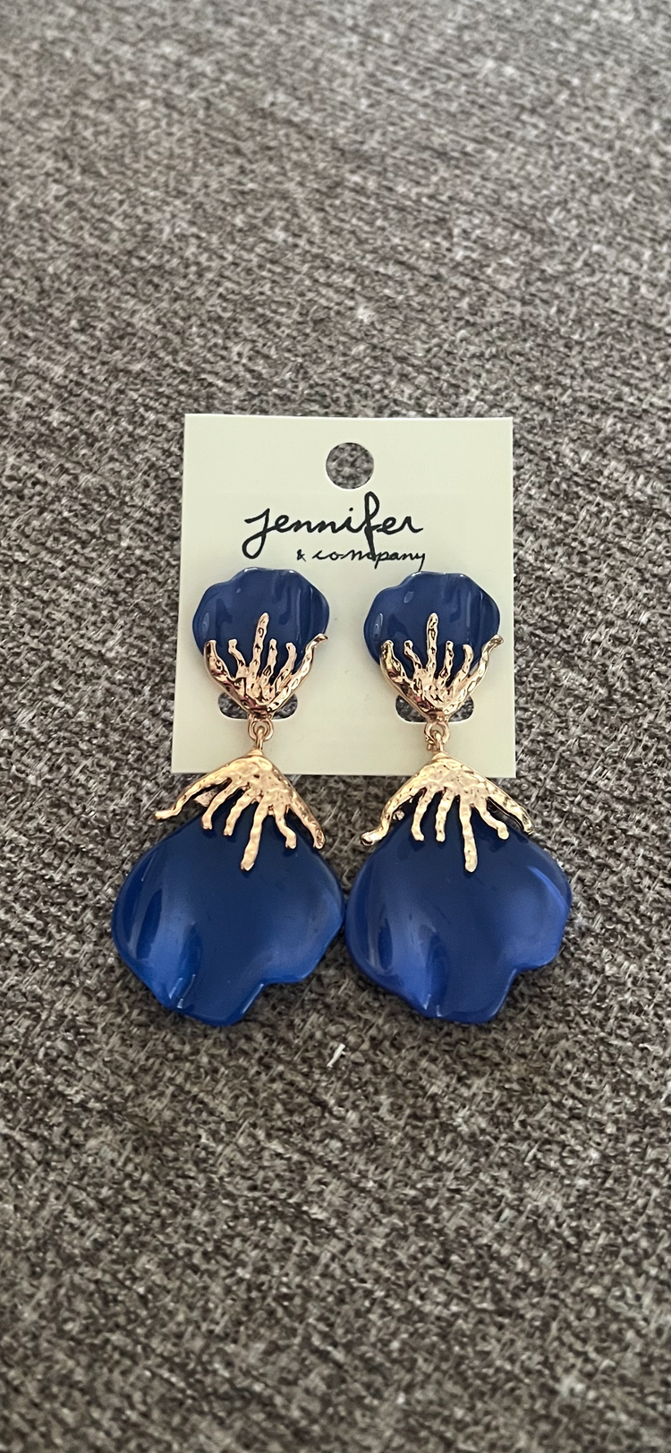 Elegant Shee Earrings-Blue