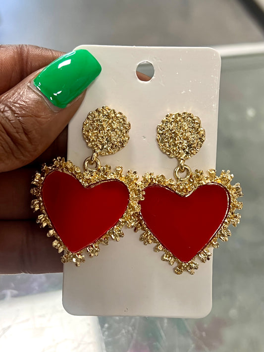 Simple Heart Earrings