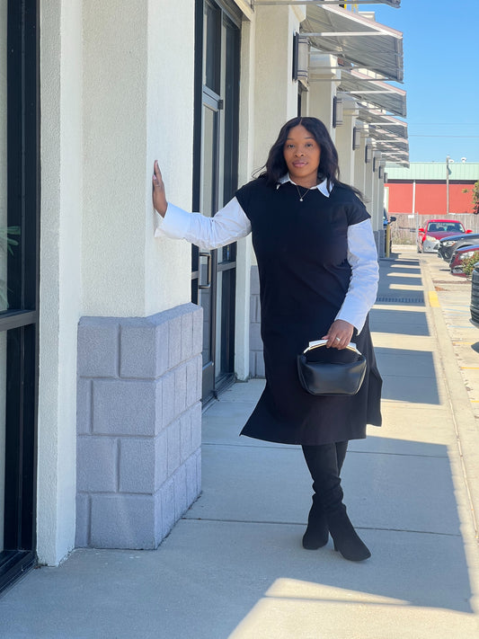 Les Comfy Dress Plus-Black