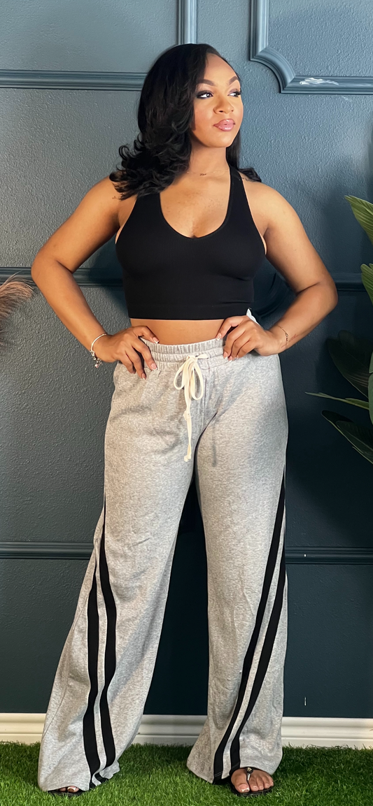 Relaxed Sport Pants-Grey