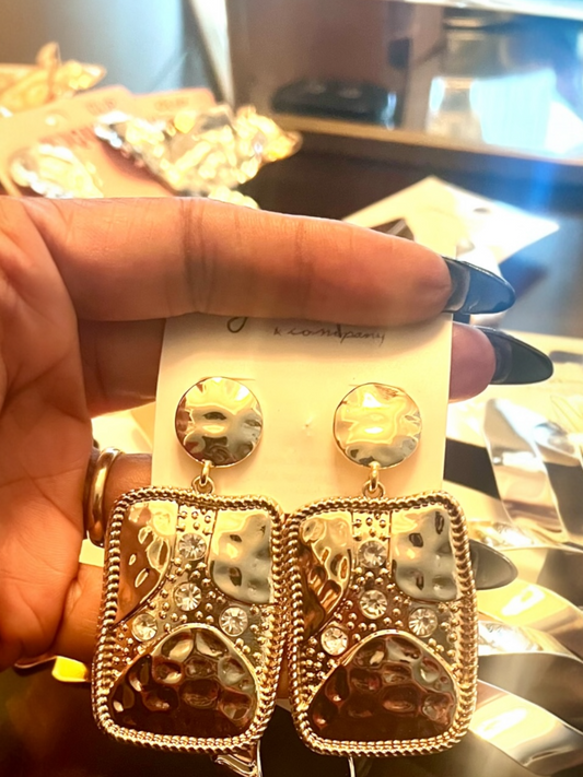Gold Plank Earrings