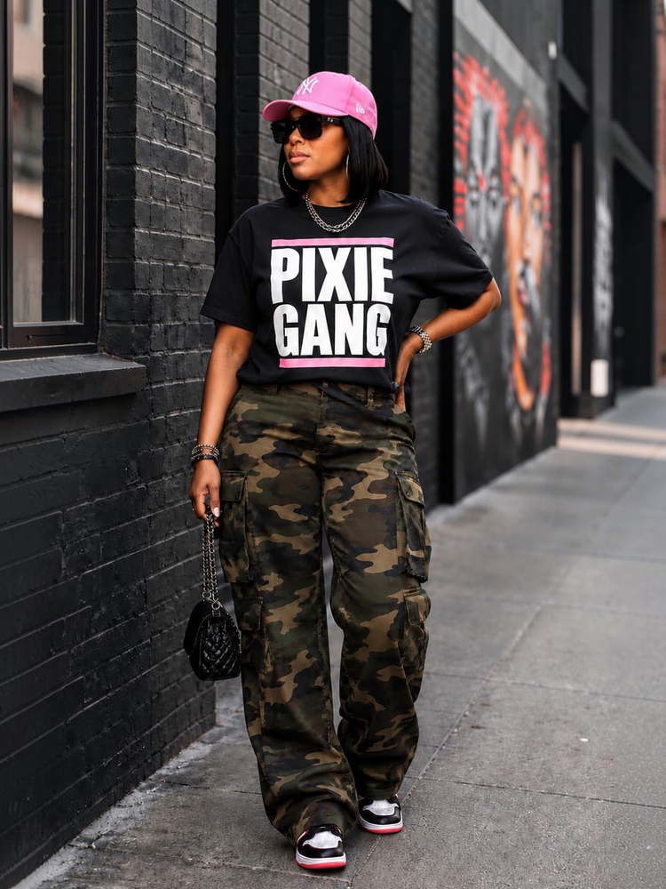 Pixie Gang Tee Shirt-Pink
