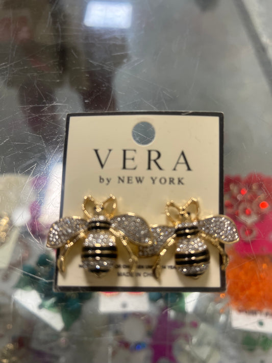 Stone Bee Earrings