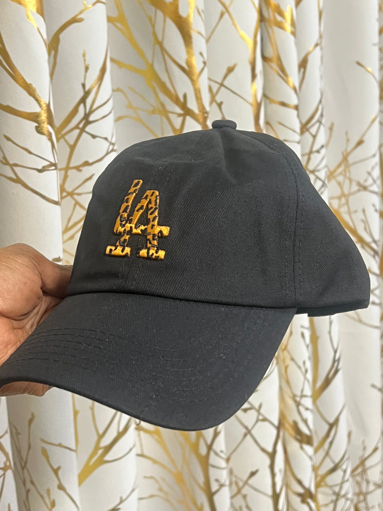 Black Leopard LA Cap