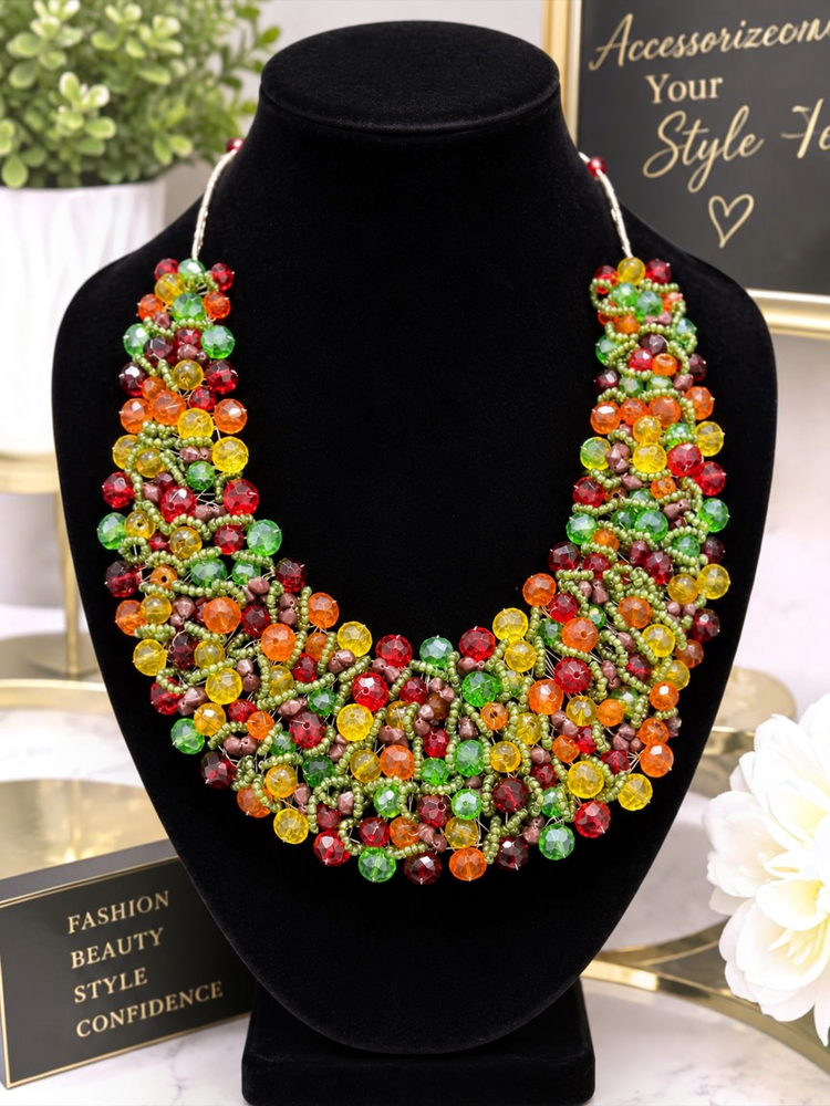 Starburst Bib Necklace