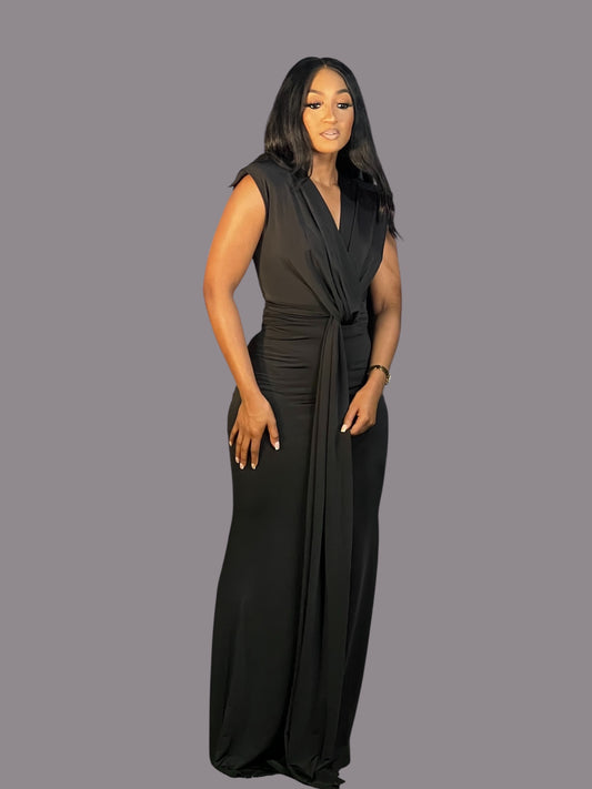 First In Line Gown Black