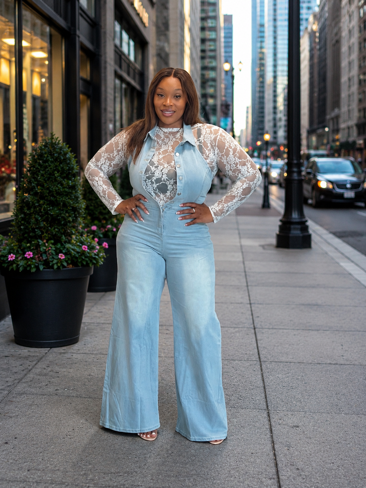 Washed Out Halter Jumpsuit