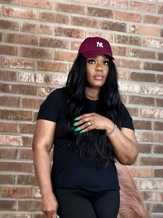 Burgundy NY Cap