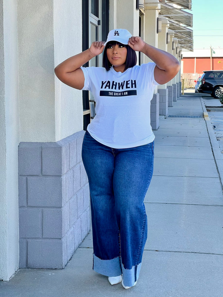 Yahweh Tee Shirt Reg/Plus-White